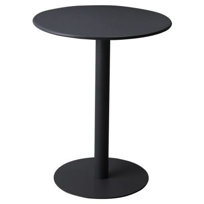 Galagold Round Bar and Pub Table, Iron Top Modern Style Standing Circular Cocktail Table Suitable for Living Room, Restaurant Bistro Table (Color : Matte Black, Size : Dia 40.5cm(16"))