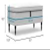 comfortly Bench Slipcover Replacement Hand Made Compatible with STOCKSUND Bench - Covers ONLY (Cashmere Blends - Anthracite) view 4