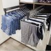 Closet Clothes Hanger Rail, Pull Out Clothes Hanger Rod Adjustable Wardrobe Clothing Rail Hanger Rack Bar for Pants Clothes Tainless Stee (Size : 500mm/19.7INCH) view 3