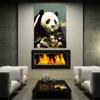 Sense Canvas Panda 4 Canvas Art - Home Decor Wall Art Print Poster Painting Large 30x40 / 1.5" view 3