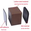 4 Pcs Bed Risers and Furniture Risers Square, 2.36 x 2.36 x 1.2 Inch Heavy Duty Self-Adhesive Couch Table Risers, Adds 1.2" Height to Solid Steel Sofa Lift (Brown Square) view 4