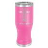 LaserGram 14oz Vacuum Insulated Pilsner Mug, Bible Verse John 14-6, Personalized Engraving Included (Pink) view 1