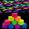 1200 feet Glow Crepe Paper Streamers UV Glow Party Neon Streamer Black Light Reactive Fluorescent Neon Paper Party Streamers Glow in The Dark Wedding Birthday Blacklight Party Decorations view 1