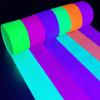 1200 feet Glow Crepe Paper Streamers UV Glow Party Neon Streamer Black Light Reactive Fluorescent Neon Paper Party Streamers Glow in The Dark Wedding Birthday Blacklight Party Decorations view 2