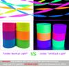 1200 feet Glow Crepe Paper Streamers UV Glow Party Neon Streamer Black Light Reactive Fluorescent Neon Paper Party Streamers Glow in The Dark Wedding Birthday Blacklight Party Decorations view 3
