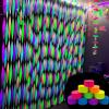 1200 feet Glow Crepe Paper Streamers UV Glow Party Neon Streamer Black Light Reactive Fluorescent Neon Paper Party Streamers Glow in The Dark Wedding Birthday Blacklight Party Decorations view 4