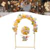 TFCFL Gold Wedding Arches Backdrop,Metal Wedding Event Party Props DIY Decoration,Balloon Archway Frame Backdrop Stand with Mesh for Wedding Decorations Party Supplies (Gold) view 2