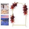 TFCFL Gold Wedding Arches Backdrop,Metal Wedding Event Party Props DIY Decoration,Balloon Archway Frame Backdrop Stand with Mesh for Wedding Decorations Party Supplies (Gold) view 3