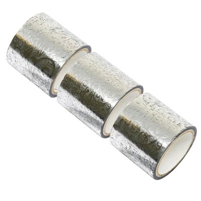 Kamiso Sansho GR-0533 Masking Tape, Beauty Monde Decoration Tape, 3 Patterns (1 Each of Flure, Legance, Romane x 1), Silver, 1.4 inches (35 mm) Width x 9.8 ft (3 m), Set of 3 Rolls
