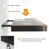 36 Inches Length Floating Shelves, Wall Shelf Set of 2, 12 inches Deep Hanging Shelf with Invisible Brackets, for Bathroom, Bedroom, Toilet, Kitchen, Office, Living Room Decor, Espresso Shelf view 4