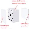 4 Pcs Bed Risers and Furniture Risers Square, 2.36 x 2.36 x 2.05 Inch Heavy Duty Self-Adhesive Couch Table Risers, Adds 2.05" Height to Solid Steel Sofa Lift (White Square) view 4