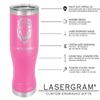 LaserGram 14oz Vacuum Insulated Pilsner Mug, Lobster, Personalized Engraving Included (Pink) view 4