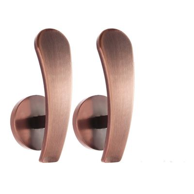 2PCS Wall Mounted Retro Metal Curtain Holder Holdback with 2pcs Tie Back Wall Hanger Hold Home Decor Curtain Accessories,Rose Gold,1 Pair(2 Pcs)