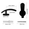 2PCS Wall Mounted Retro Metal Curtain Holder Holdback with 2pcs Tie Back Wall Hanger Hold Home Decor Curtain Accessories,Rose Gold,1 Pair(2 Pcs) view 4