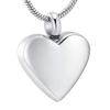 SHEIL Engravable Blank Stainless Steel Heart Cremation Urn Jewelry for Ashes for Human/Pet Keepsake Memorial Necklace/Fill Kits view 1