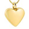 SHEIL Engravable Blank Stainless Steel Heart Cremation Urn Jewelry for Ashes for Human/Pet Keepsake Memorial Necklace/Fill Kits view 1