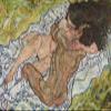 100% Smooth Cotton Paper - Egon Schiele - The Embrace Lovers II (1917) Photo Poster Painting Art Print - Size: 18 x 12 Inches view 1