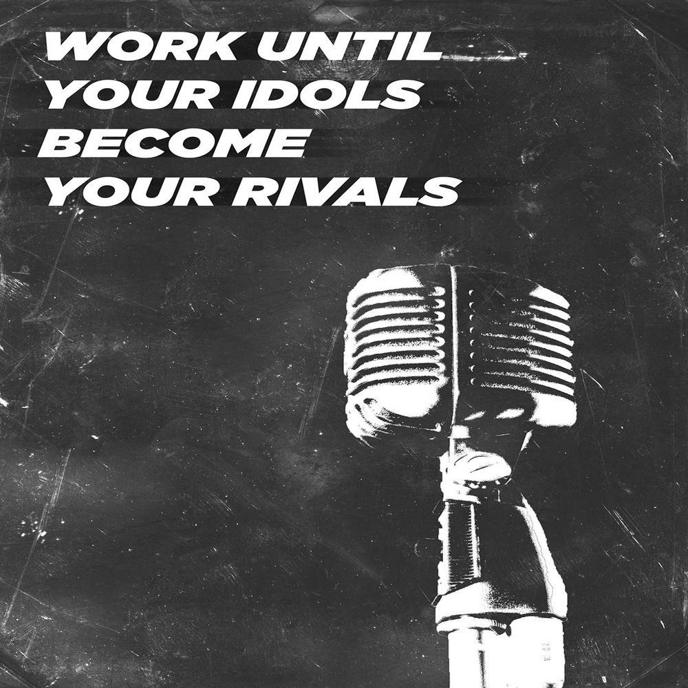 100% Smooth Cotton Paper - Singing Motivational Poster 06"Work Until. Photo Print Art Motivation Quote Gift Opera Voice Music Success - Size: 18 x 12 Inches
