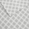 Cozy Sturdy 100% Cotton Weave Flannel Sheet Set | Diamond Artful Print in Soft Subtle Hues | Durable All Season Extra Deep Pocket Aesthetic Bedding | 4 Piece King Size Pretty Ash Grey White Shade view 3
