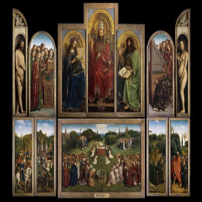 100% Smooth Cotton Paper - Jan Van Eyck - Ghent Altarpiece (1432) Photo Poster Painting Art Print - Size: 18 x 12 Inches