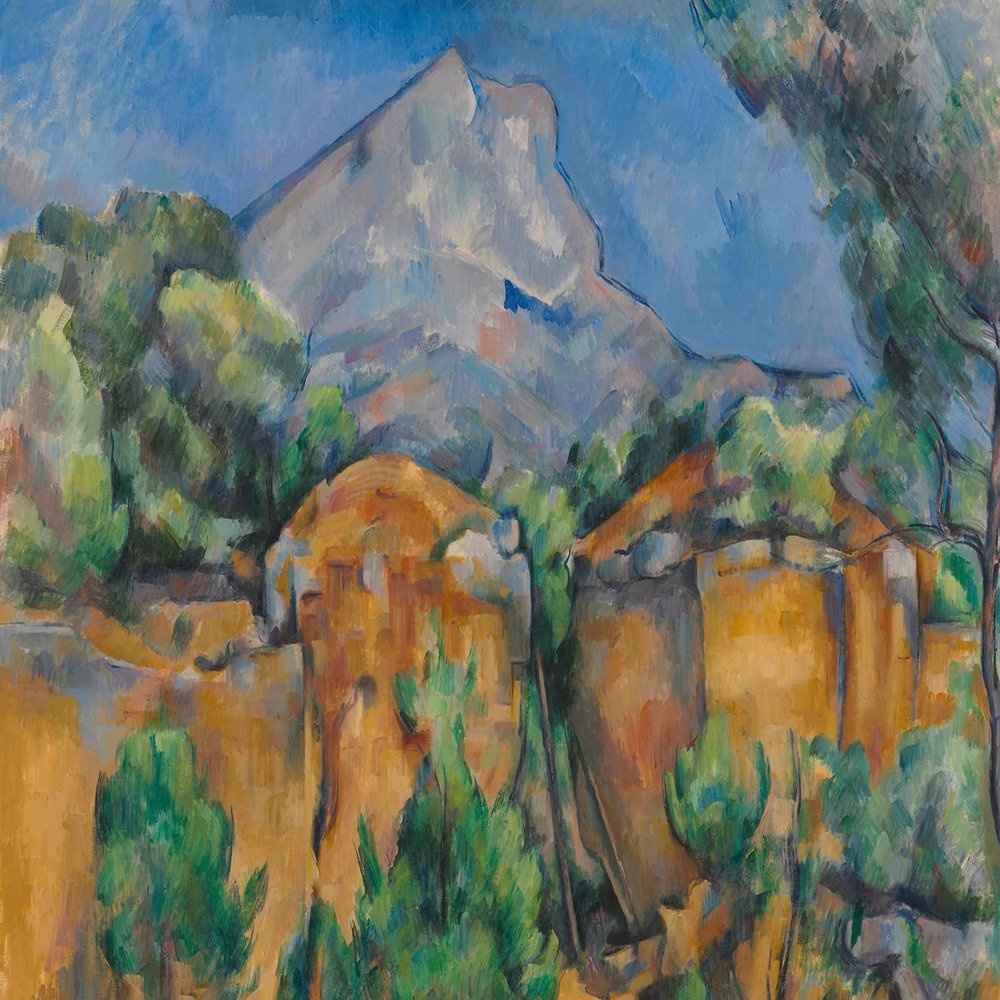 100% Smooth Cotton Paper - Paul Cezanne - The Sainte Victoire Mountain Seen from The Bibemus Quarry (1897) Photo Poster Painting Art Print - Size: 18 x 12 Inches