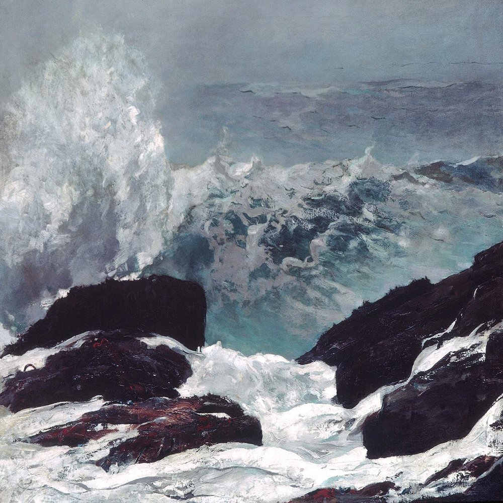 100% Smooth Cotton Paper - Winslow Homer - Maine Coast (1896) - Painting Photo Poster Print Art Gift Wall Home Decor - Ocean Water Waves - Size: 18 x 12 Inches