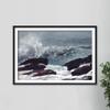100% Smooth Cotton Paper - Winslow Homer - Maine Coast (1896) - Painting Photo Poster Print Art Gift Wall Home Decor - Ocean Water Waves - Size: 18 x 12 Inches view 3