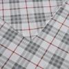 Cozy Sturdy 100% Cotton Weave Flannel Sheet Set | Plaid Check Artful Print in Soft Subtle Hues | Durable All Season Extra Deep Pocket Aesthetic Bedding | 4 Piece King Size Pretty Red & White Shade view 3
