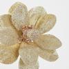 Factory Direct Craft Artificial Gold Glittered Magnolia Stem for Christmas Displays and Early Spring Flower Arrangements view 2