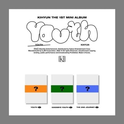 DREAMUS KIHYUN YOUTH 1st Mini Album CD+Photobook+Photocard+Travel ticket+Sticker+POB+Tracking (3 Version SET)