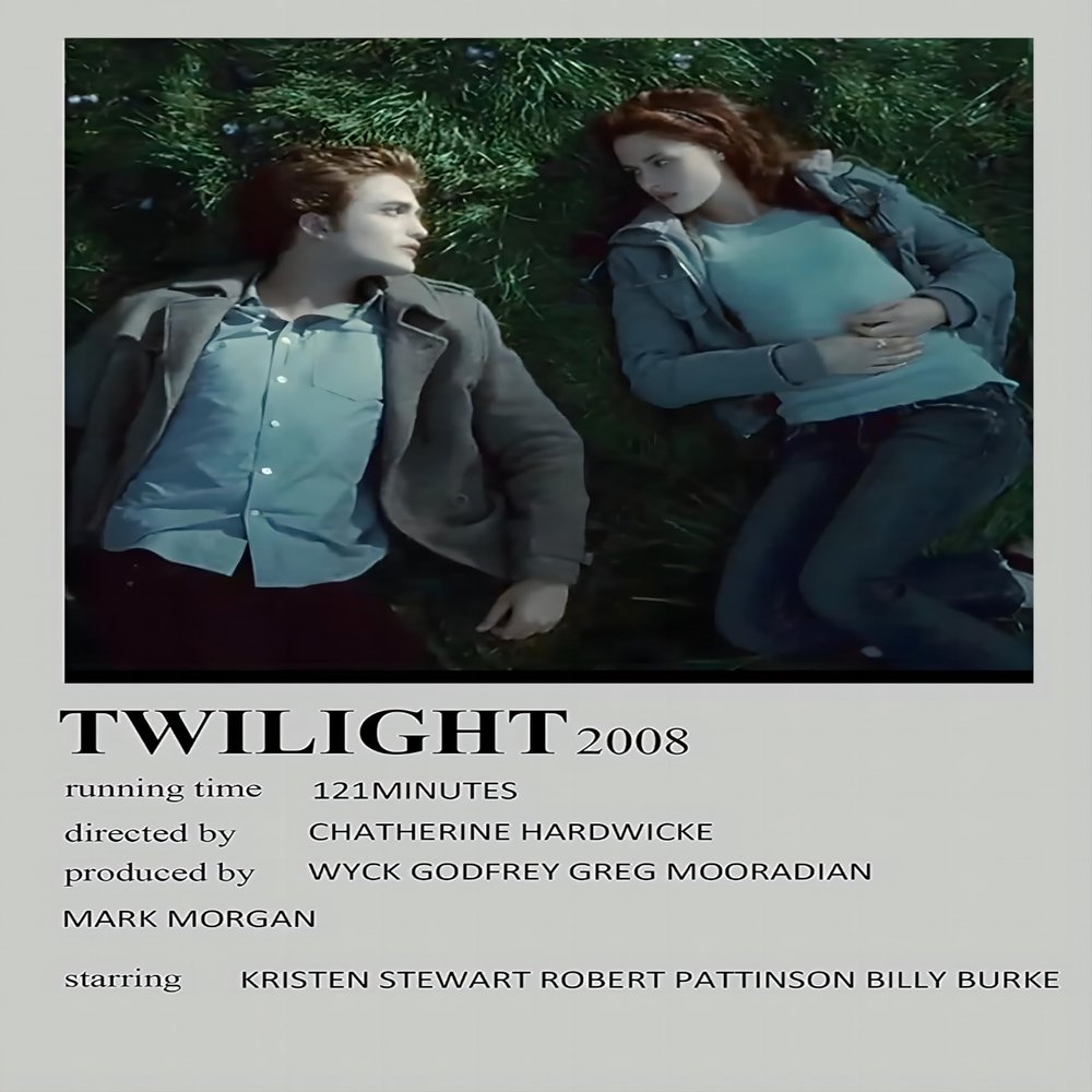 Twilights Movie Poster prints 16x24 inch for Wall Decoration No Framed