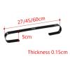CTVR Wall-Mounted Shoes Rack, Multifunctional Shoes Storage Holder, Door Shoe Hangers, Slipper Stand, Bathroom Towel Organizer (Size : 60 * 5 * 2.5cm) view 2