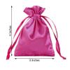 Balsa Circle 24 pcs 3x4-Inch Fuchsia Wedding Favor Satin Bags with Drawstring Pouches Candy Treats Bridal Shower Jewerly Package view 2