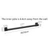 2 Pack Wall Mounted Shoe Rack, Hanging Slipper Shelf, Bathroom Adhesive Shoe Holder, for Closet, Entrance Passage, Can Store of Sandals of Sneakers view 2