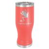 LaserGram 14oz Vacuum Insulated Pilsner Mug, Tree Frog, Personalized Engraving Included (Coral) view 1