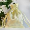 Balsa Circle 24 pcs 3x4-Inch Yellow Wedding Favor Satin Bags with Drawstring Pouches Candy Treats Bridal Shower Jewerly Package view 3
