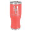 LaserGram 14oz Vacuum Insulated Pilsner Mug, Lobster, Personalized Engraving Included (Coral) view 1