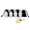 Keepsake COMPANY's White Small Urns for Human Ashes - Angel Wings Mini Urns - Cremation Keepsakes urns for Ashes  Urn -ERN - Tiny Urns for Men - (Set of 4 Miniature Urn) view 1