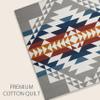 Pendleton Explorer Full/Queen Quilt Bedding Set with 2 Shams Premium Cotton Lightweight Quilted Bedspread Coverlet for Bed Rustic Home Decor Machine Washable, 90-inch x 92-inch, Blue Grey Multicolor view 4