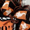 Halloween Boo Yall Wreath with Adorable Ghosts Handmade Deco Mesh. Available in 24 inch and 28 inch diameters view 3