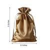 Balsa Circle 120 pcs 6x9-Inch Antique Gold Wedding Favor Satin Bags with Drawstring Pouches Candy Treats Bridal Shower Jewerly Package view 2