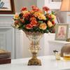 CFLNYC Home Decor Flower Vase Decor Crystal Glass Flower Vase with Resin Base European Vase for Dried Flowers Plants,Ideal Decoration for Home Office Wedding Party Gift,30 cm view 2