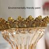 CFLNYC Home Decor Flower Vase Decor Crystal Glass Flower Vase with Resin Base European Vase for Dried Flowers Plants,Ideal Decoration for Home Office Wedding Party Gift,30 cm view 3