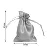 Balsa Circle 120 pcs 3x4-Inch Silver Wedding Favor Satin Bags with Drawstring Pouches Candy Treats Bridal Shower Jewerly Package view 2
