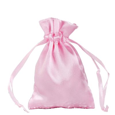 Balsa Circle 120 pcs 3x4-Inch Pink Wedding Favor Satin Bags with Drawstring Pouches Candy Treats Bridal Shower Jewerly Package