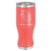 LaserGram 14oz Vacuum Insulated Pilsner Mug, Pair of Dice, Personalized Engraving Included (Coral) view 1