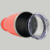 LaserGram 14oz Vacuum Insulated Pilsner Mug, Pair of Dice, Personalized Engraving Included (Coral) view 2