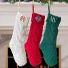 TEEAMORE Custom Christmas Stocking Set of 5 Personalized Christmas Stocking with Name Custom Name Hanging Stocking view 4