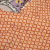 Lush Decor Bohemian Flower Reversible Cotton Quilt Queen Size 3 Piece Set Full/Queen Tangerine & Lilac - Floral Bedding Set Queen Quilt - Boho Bedding view 4