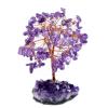 KIZQYN Crystal Tree/Money Tree Crystal Tree Amethyst Gem Tree Quartz Crystal Cluster Base Bonsai Lucky Money Tree Sculpture Home Office Decoratio for Wealth and Luck Gem Tree view 1